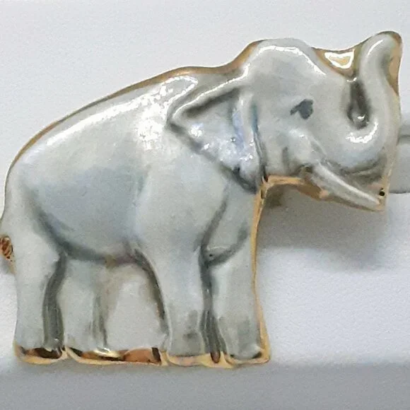 CLOSET SALE!!  NEW Collectable Prosperity ceramic elephant pin - Picture 11 of 11